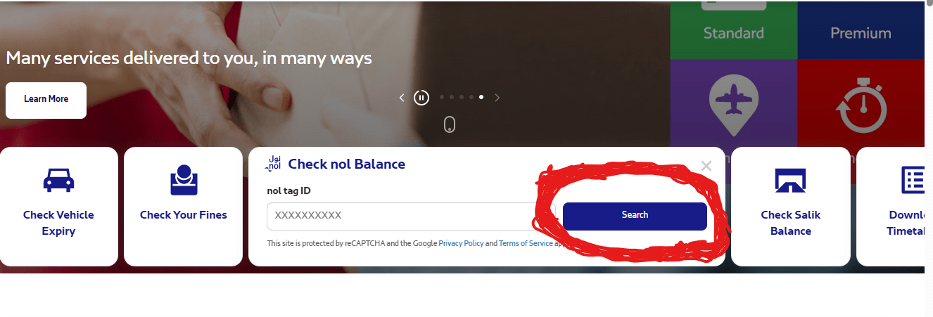 nol card balance check